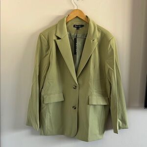 Motel Rocks Green Blazer Jacket Women’s Tailored Chic Layering Piece